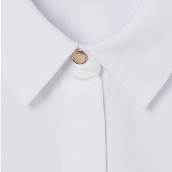 White Sheer Dress Shirt - Picture 3 of 4